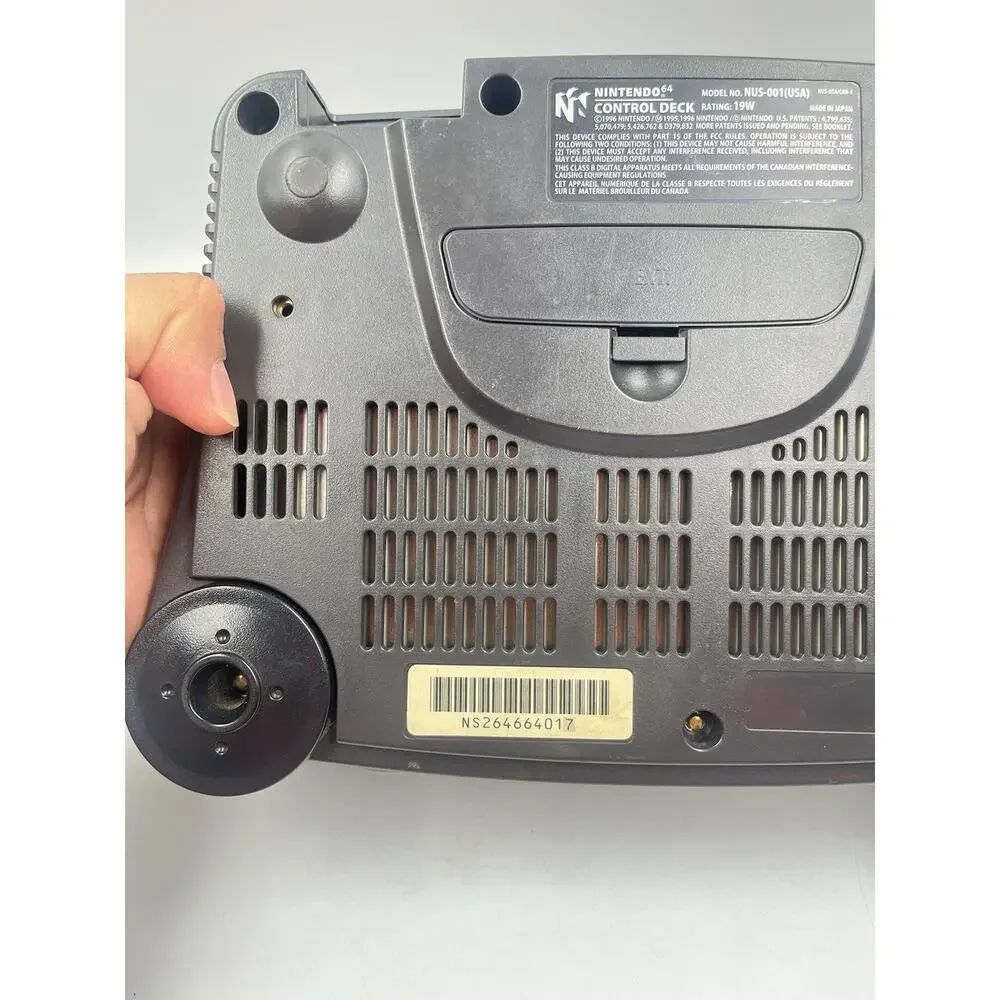 Nintendo 64 N64 Game Console Only NUS-001 Black - Tested & Working